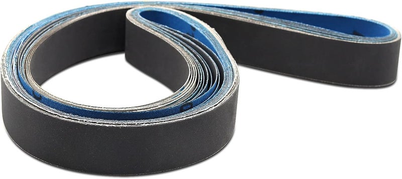 Donanim 1x42 Sanding Belts for Knife Sharpening,Silicon Carbide Belt Sander Belts 600 800 and 1000 Assorted Fine Grits,12-Pack - Image 1